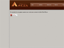Tablet Screenshot of acza.cl